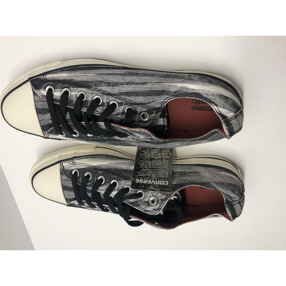 CONVERSE CHUCK TAYLOR All Star Low Top Unisex Canvas Sneaker Shoes Black White - Picture 5 of 10